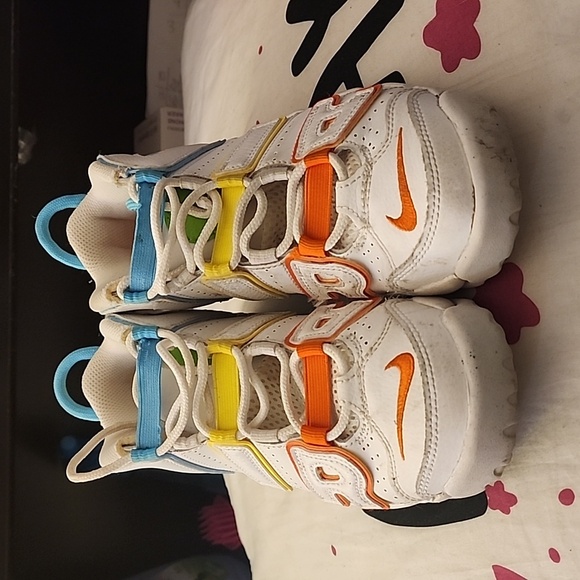 Nike Rainbow Uptempo - Size 3Y - Picture 4 of 4